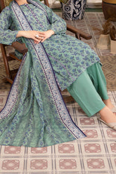 NUSL3316 Printed Cambric Suit - Unstitched 3Pc